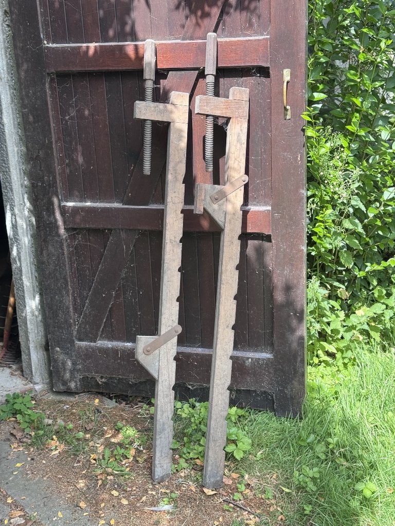 antieke houtklem, Ophalen