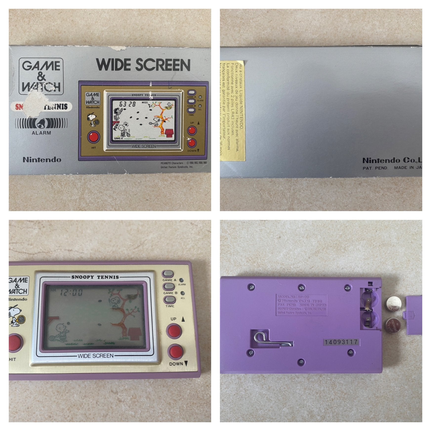 Nintendo Game & Watch SP-30 Snoopy Tennis, Games en Spelcomputers, Ophalen of Verzenden, Gebruikt