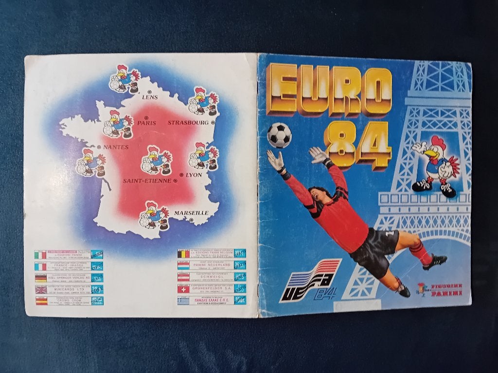 panini stickerboek EURO 84, Ophalen of Verzenden, Zo goed als nieuw, Plaatje