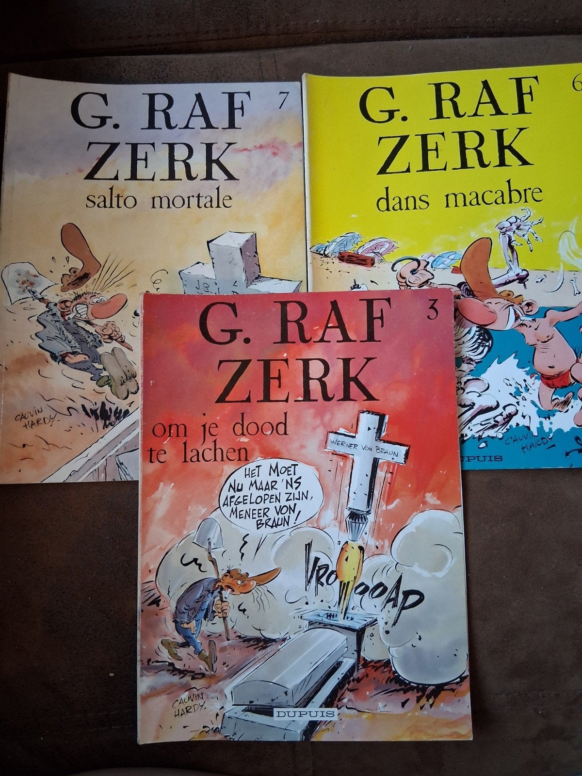 3 strips G.Raf Zerk nr 3, 6 en 7, Plusieurs BD, Enlèvement ou Envoi, Utilisé
