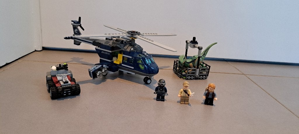 lego 75928 helikopterachtervolging blue, Lego, Ensemble complet, Instructions incluses, Utilisé