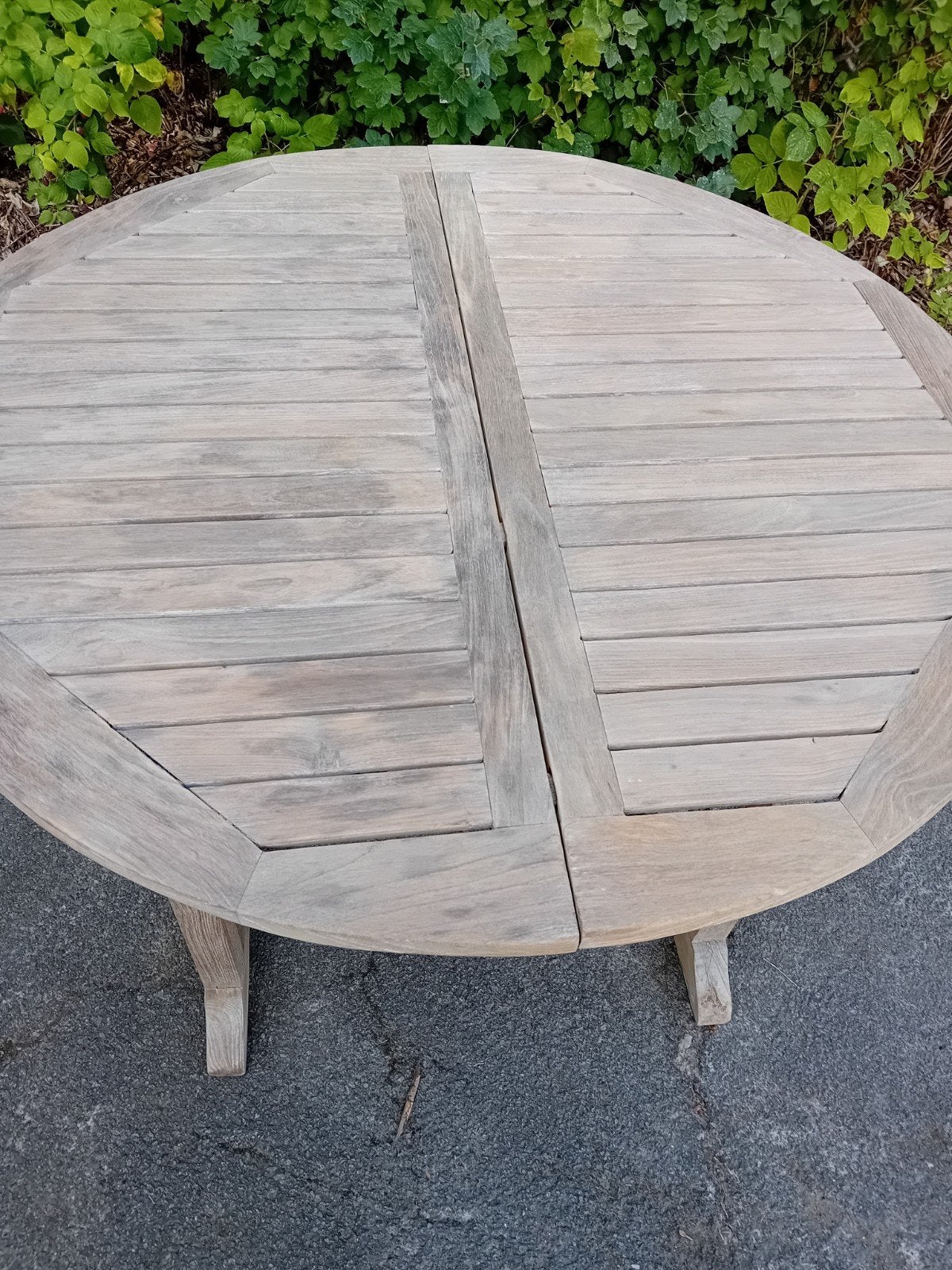 Tuintafel teak, Ophalen