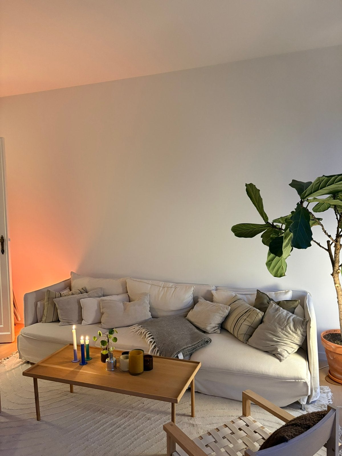 Canapé 4 places IKEA SODERHAMN beige, Ophalen, Gebruikt, Stof, 4 places/4-zitsbank beige