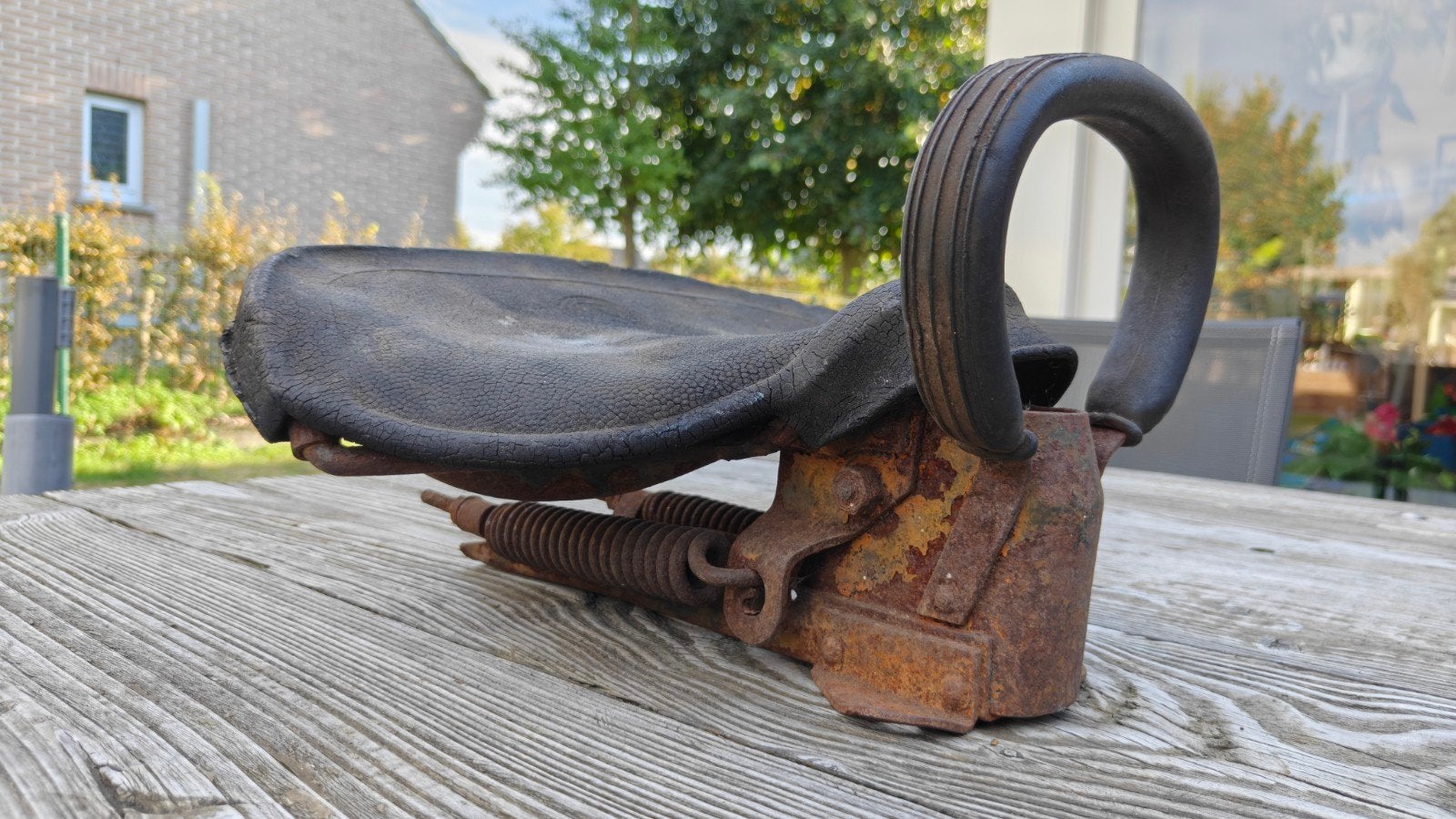 Zwaar duozadel oldtimer moto, Enlèvement ou Envoi