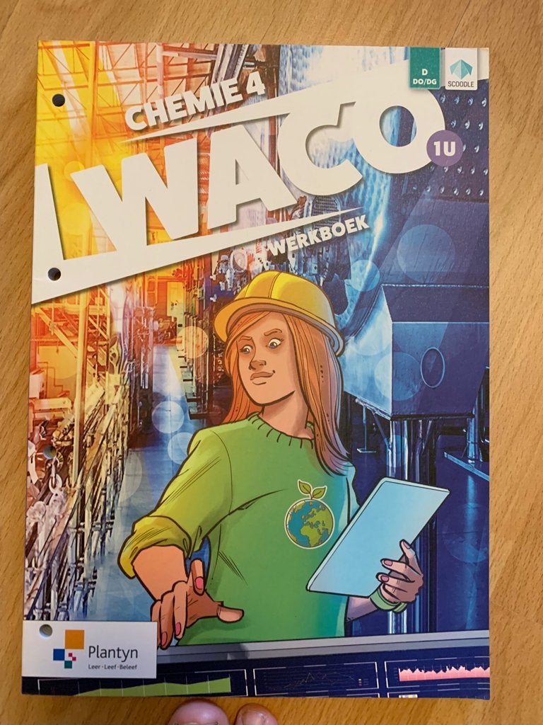 Chemie 4 Waco 1u Werkboek, Boeken, Schoolboeken, ASO, Scheikunde, Plantyn, Nieuw