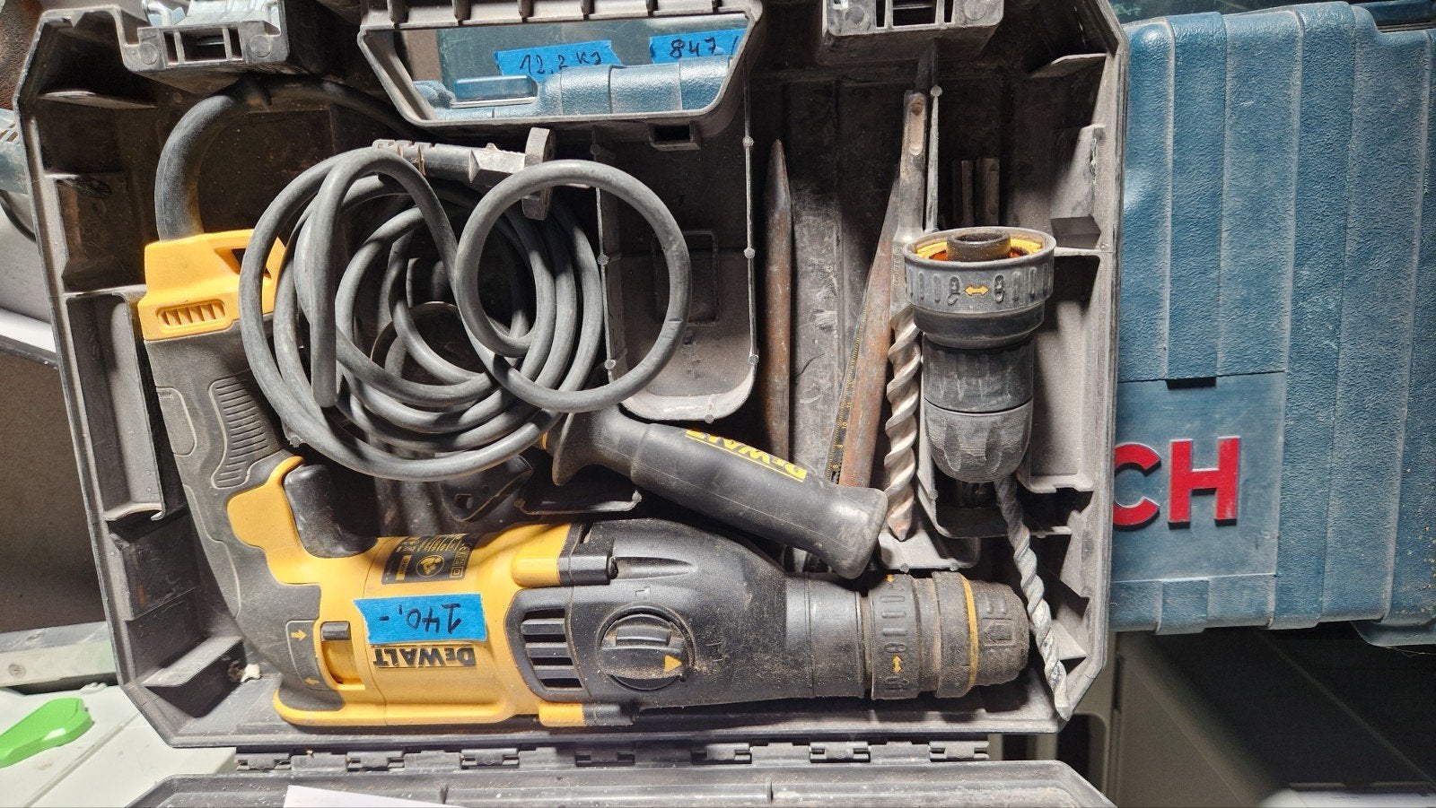 Dewalt sds plus boorhamer met accessoires, Ophalen of Verzenden