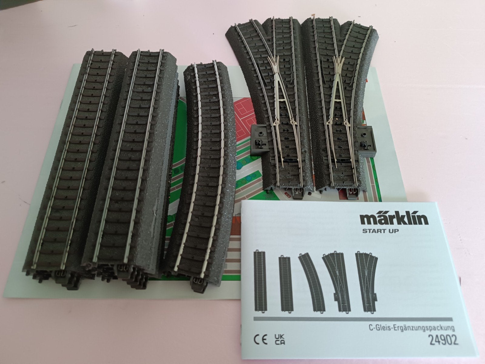 Märklin uitbreidingsset C2 (24902), Hobby en Vrije tijd, Ophalen, Wisselstroom, Rails, Zo goed als nieuw