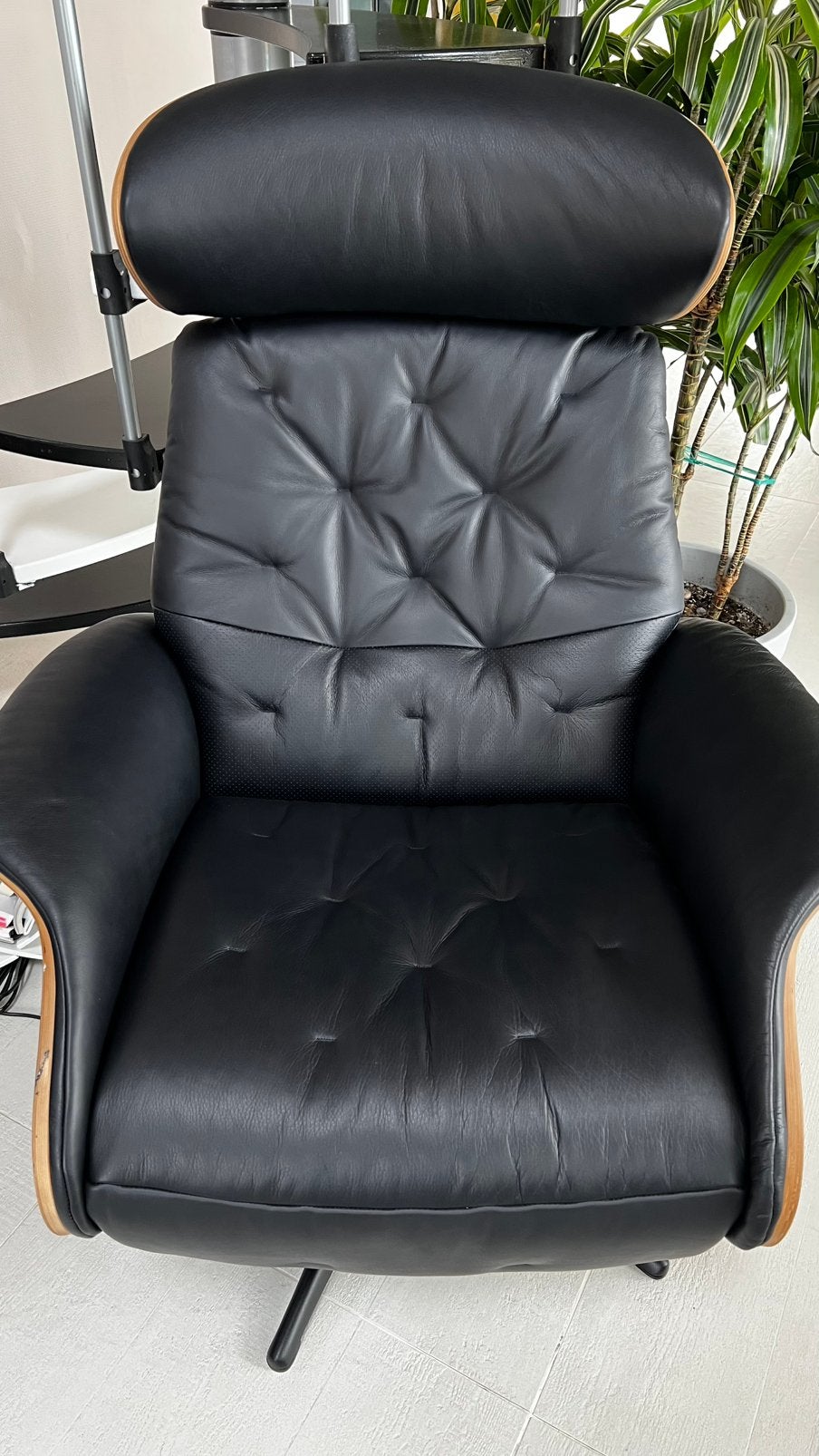 Elektrische lederen relaxstoelen, Huis en Inrichting, Fauteuils, Ophalen, Zo goed als nieuw, Leer