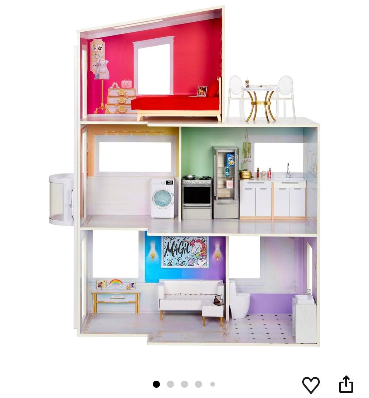 Maison barbie RainbowHigh, Enlèvement, Utilisé, Accessoires