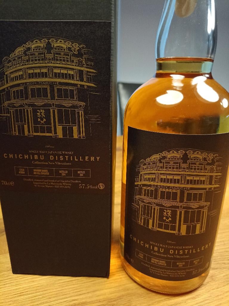 Chichibu Single Cask whisky (cask 3804) Le Bon Marche Paris, Verzamelen, Wijnen, Nieuw, Overige typen, Ophalen