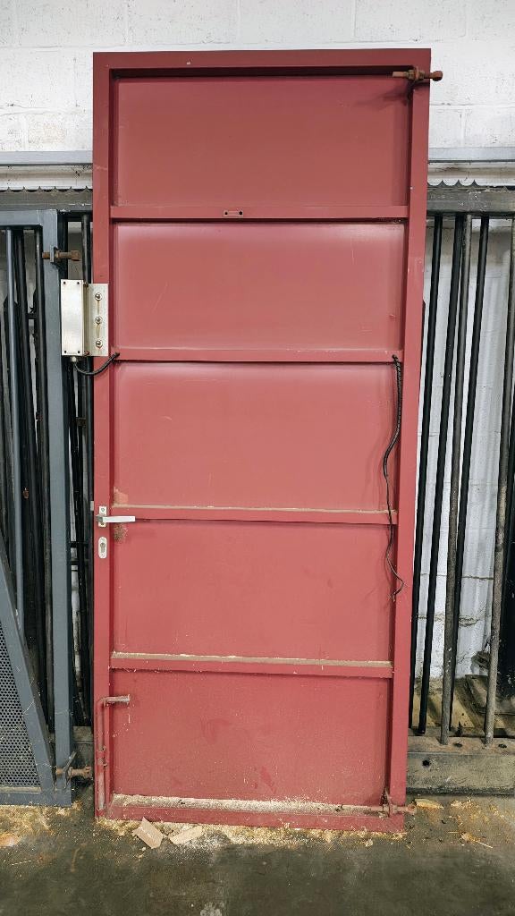 Enkele stalen deur 1000b X 2400h, Tuin en Terras, Ophalen, Gebruikt, 100 tot 150 cm, 200 cm of meer