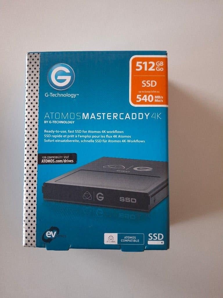 G-Technology Atomos Master Caddy 4K 512GB zwart, Audio, Tv en Foto, Overige merken, Harde schijf, Nieuw, Ophalen of Verzenden