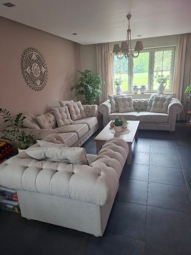 Canapé champêtre spacieux et confortable, Maison & Meubles, 250 à 300 cm, Quatre personnes ou plus, 125 à 150 cm, Banc droit