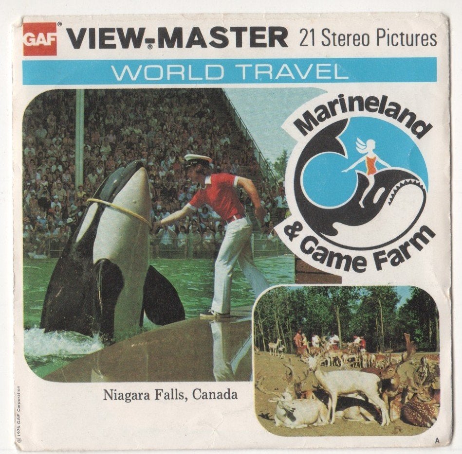 View-master Marineland en Game Farm A 040, Ophalen of Verzenden