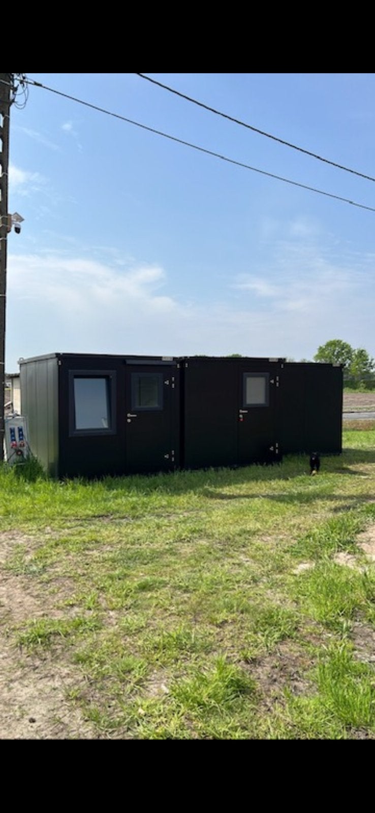 Kantoorunit antraciet 4 x 2 meter, Doe-het-zelf en Bouw, Bouwketen en Schaftketen, Gebruikt, Ophalen
