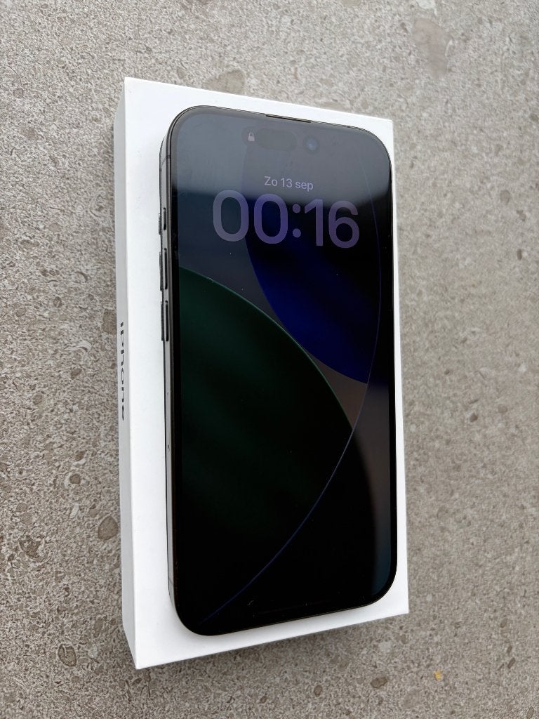 iPhone 15 Pro 128GB Black Titanium als nieuw 100% batterij, Telecommunicatie, 128 GB, Zwart, Ophalen of Verzenden, Zo goed als nieuw