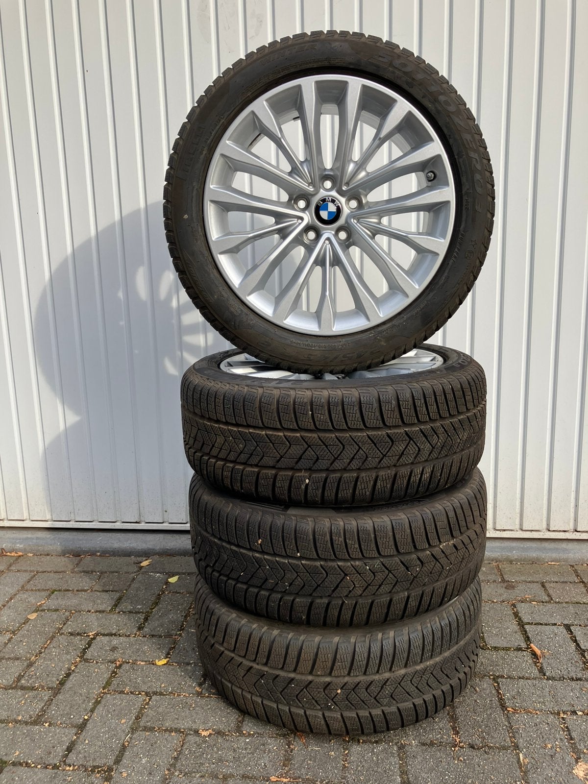 BMW aluminium velgen met winterbanden, Ophalen, Winterbanden, Velg(en)