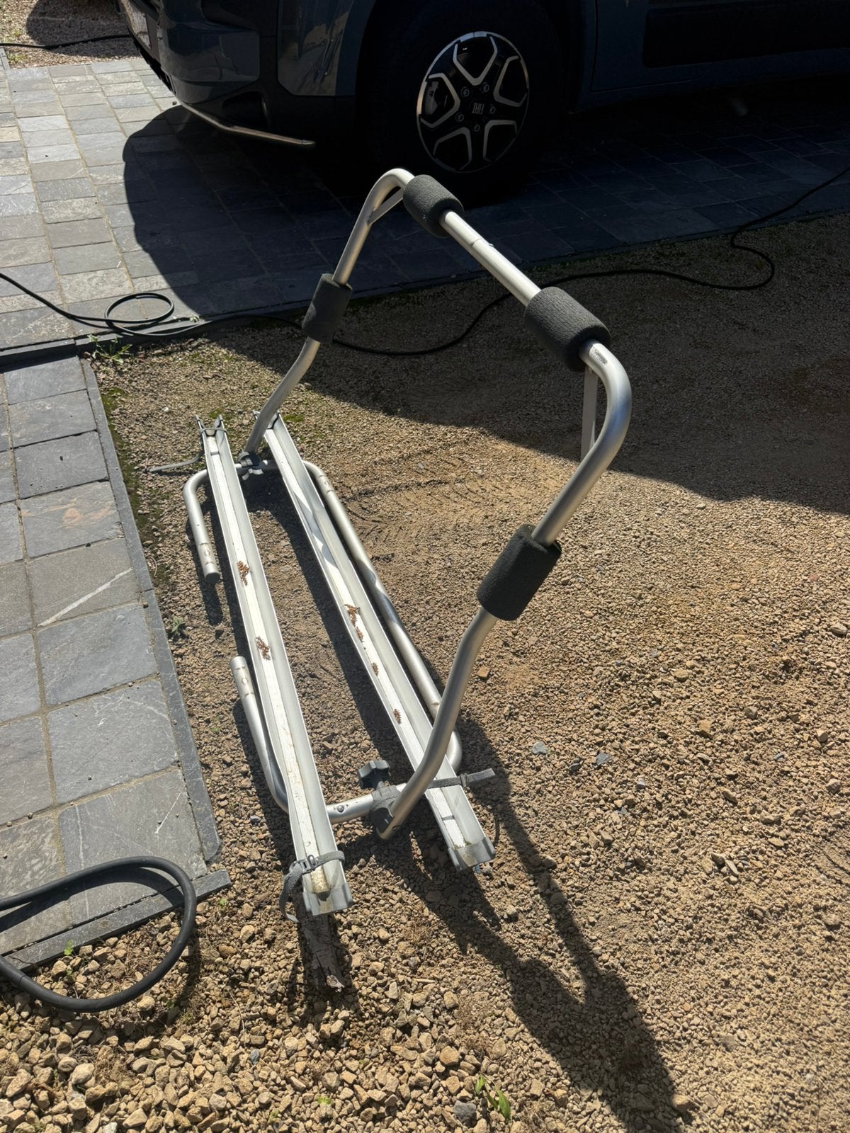 Fietsen rek voor caravan of trailer, Ophalen, Gebruikt