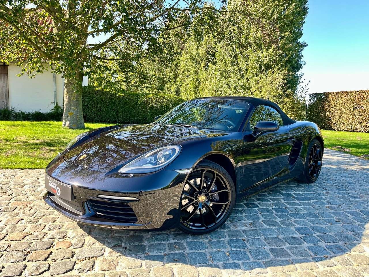 Porsche 718 Boxster 2.0 Turbo PDK Cabrio/1eignr/35000km/Car, Auto's, Zwart, 4 cilinders, Cabriolet, 0 kg