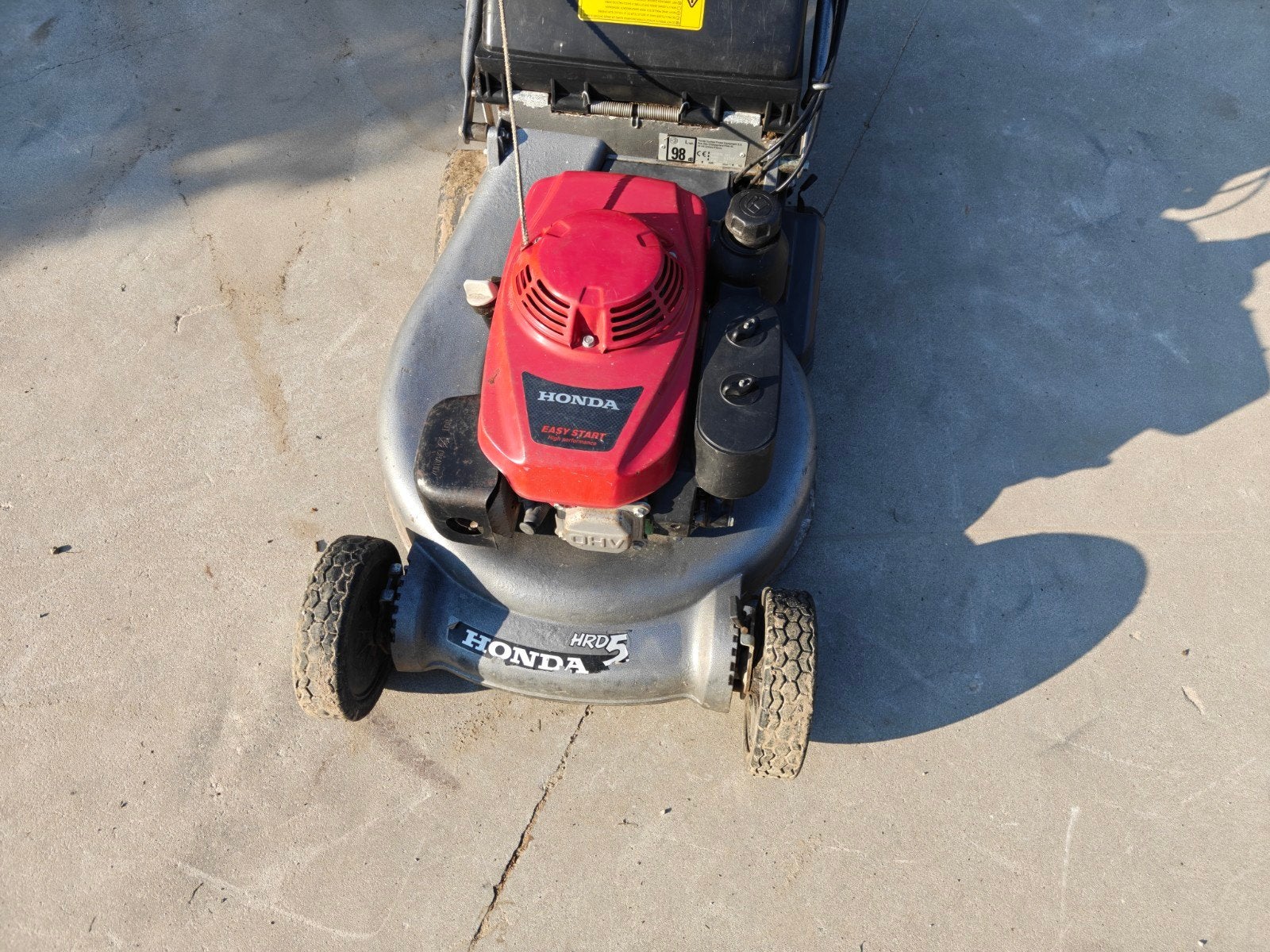 Honda hrd 536 met rol, Jardin & Terrasse, Tondeuses à gazon, Enlèvement