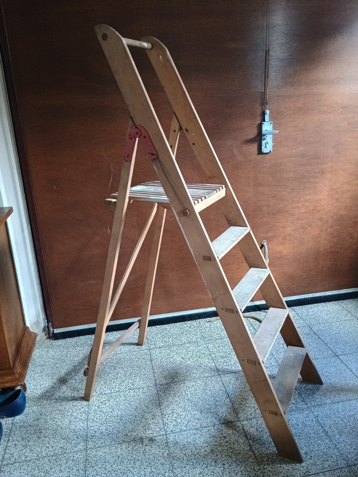 Houten trapladder, Antiek en Kunst, Ophalen