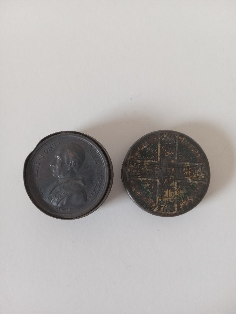 Médaille en bronze à l'effigie du Pape Léon XIII, Timbres & Monnaies, Envoi, Bronze