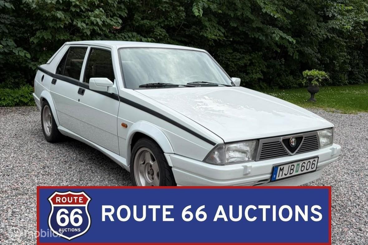 Alfa Romeo 75 | 1986 | Route 66 Auctions, Autos, Achat, Entreprise, Boîte manuelle, Autre carrosserie