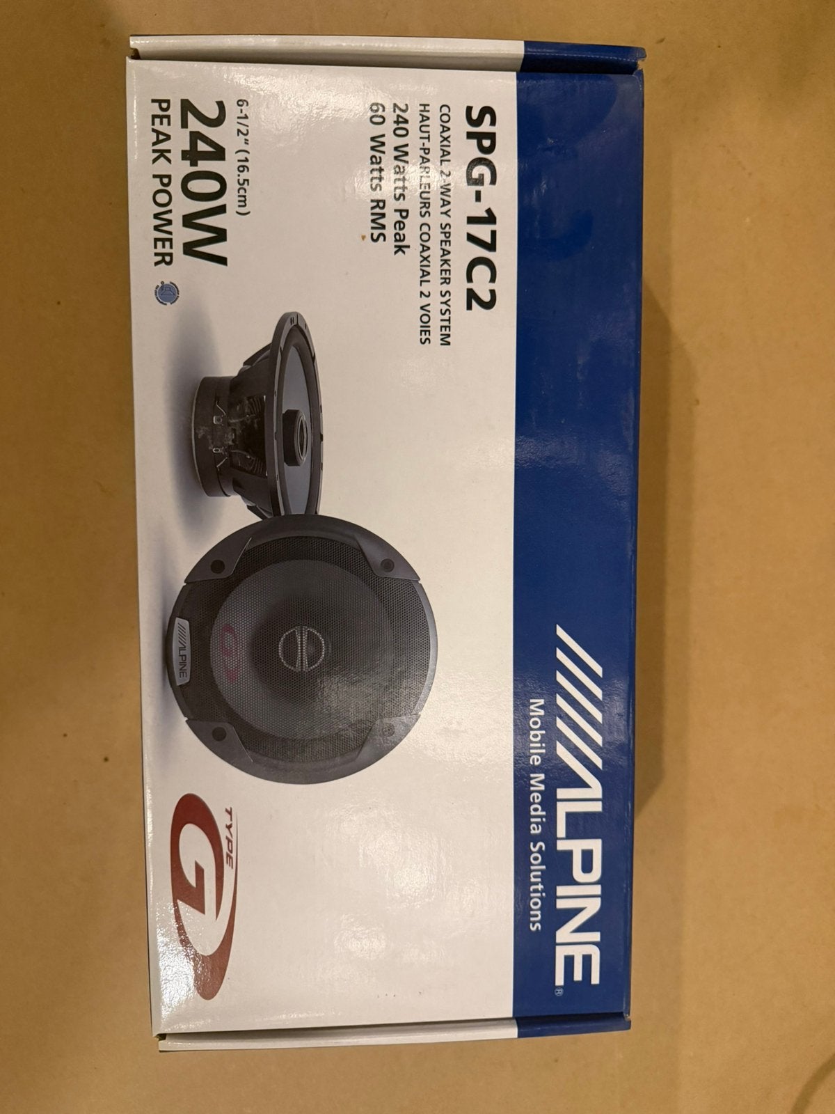 Alpine autoboxen, Auto diversen, Autospeakers, Ophalen of Verzenden, Nieuw