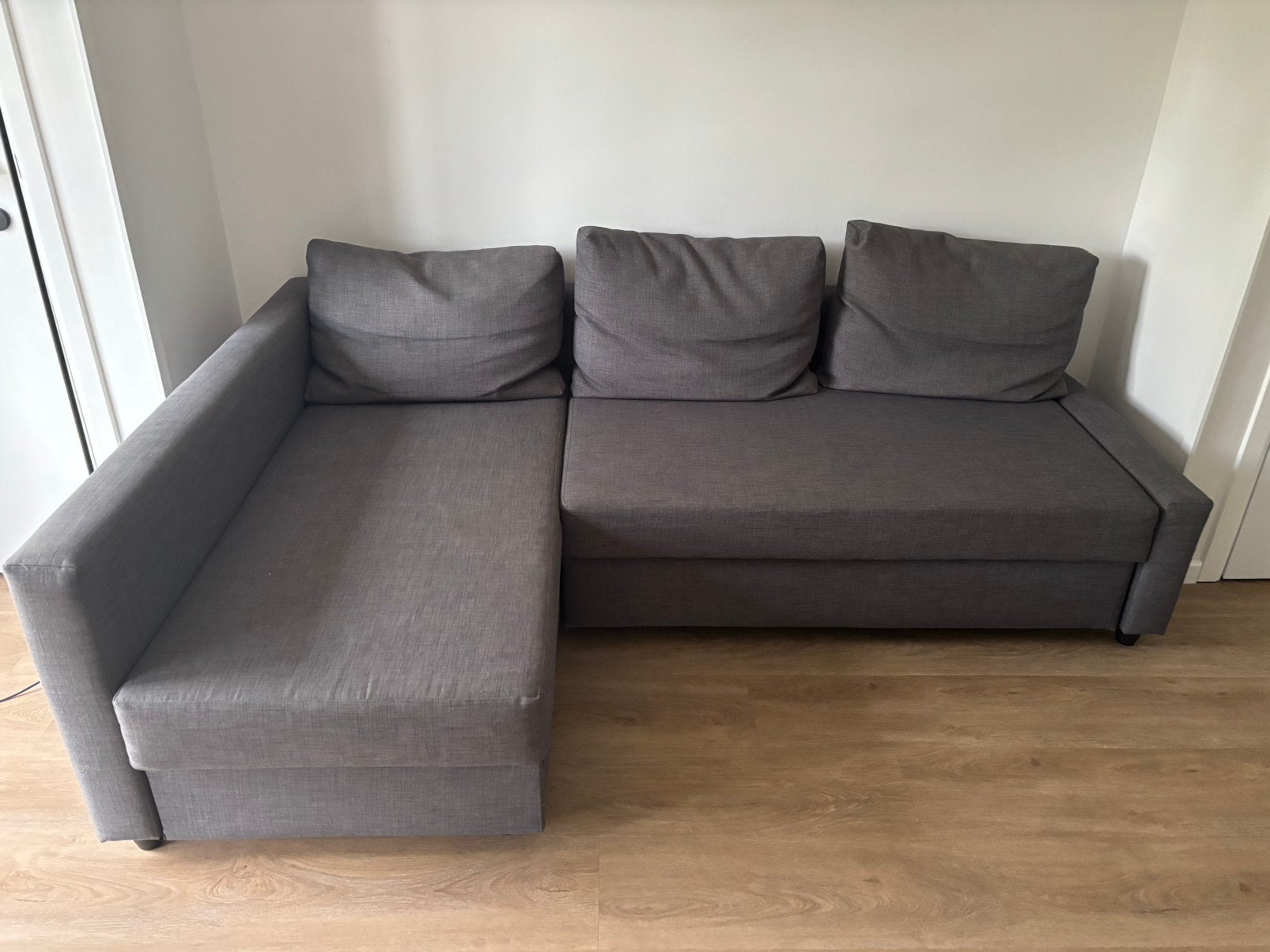 IKEA FRIHETEN hoekslaapbank, Enlèvement ou Envoi, Comme neuf, Deux personnes, Gris