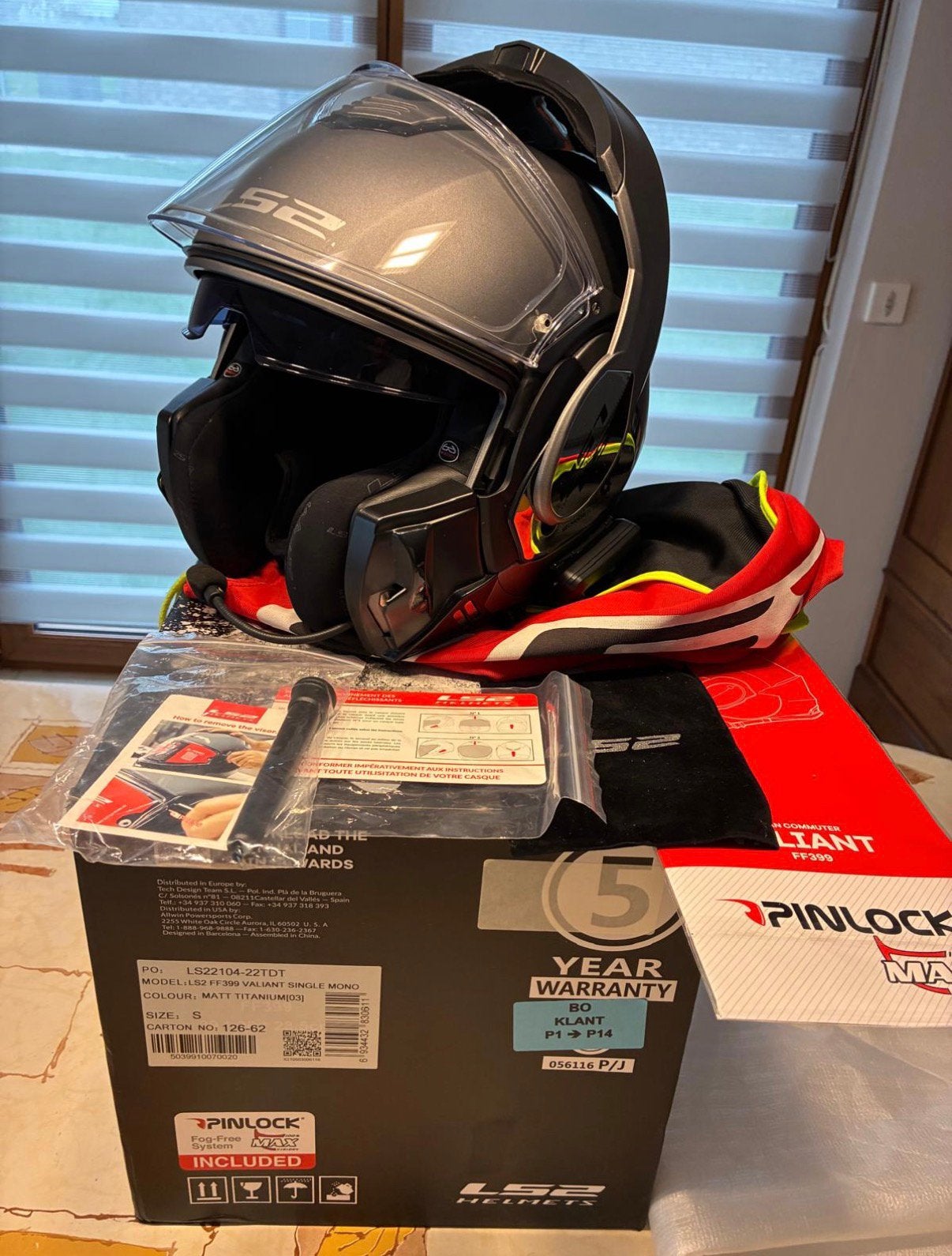 casques LS2 FF399 Valiant + Cardo – Tailles S, Motos, Enlèvement, M
