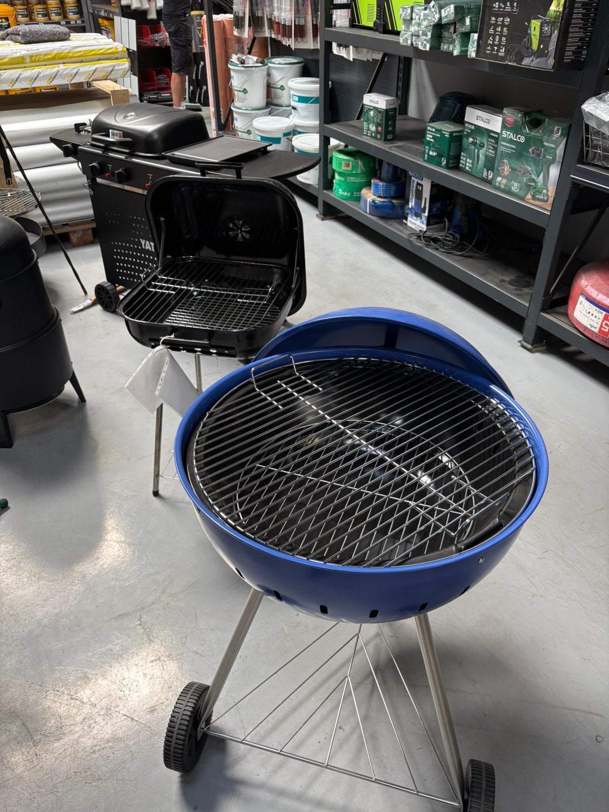 TOTAL SUMMER LIQUIDATION BBQ ROUND 54cm blauw., Ophalen, Nieuw