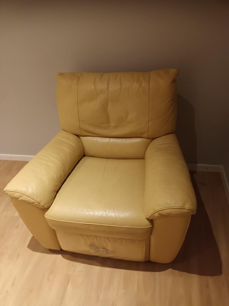 RELAXZETEL LEDER NATUZZI, Huis en Inrichting, Fauteuils, Ophalen