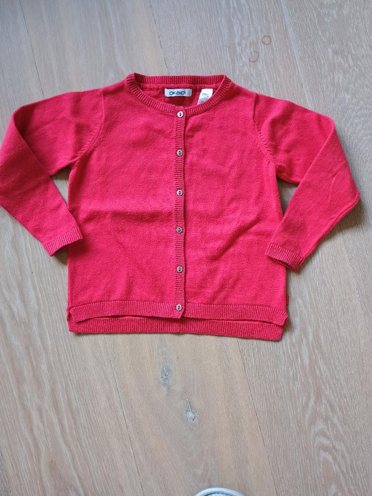 Trui, cardigan, Okaidi- maat 98, Kinderen en Baby's, Kinderkleding | Maat 98, Ophalen, Gebruikt, Okaïdi, Meisje
