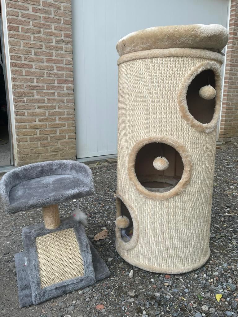 Krab paal 2 st, Dieren en Toebehoren, Krabmeubelen, Ophalen, Zo goed als nieuw, Krabton