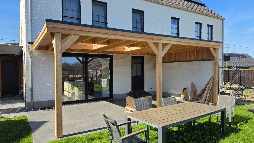 Houten overkapping op maat gemaakt, Jardin & Terrasse, Verrières, Neuf, Autres types, Enlèvement ou Envoi