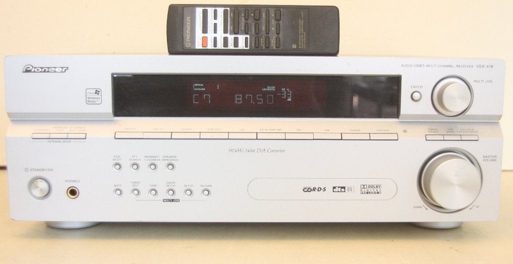 Pioneer VSX-416 Versterker Receiver Met Afstandsbediening, Ophalen of Verzenden, Zo goed als nieuw, Pioneer