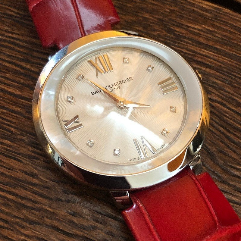 NIEUW BAUME et MERCIER DAMES HORLOGE PROMESSE DIAMOND rood, Enlèvement ou Envoi, Neuf