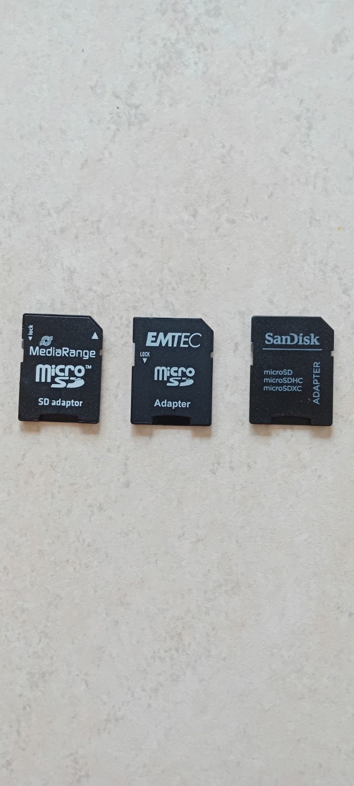 Set van 3 micro SD-kaartadapters, Audio, Tv en Foto, Foto | Geheugenkaarten, Nieuw, MicroSD, Fotocamera, Ophalen of Verzenden