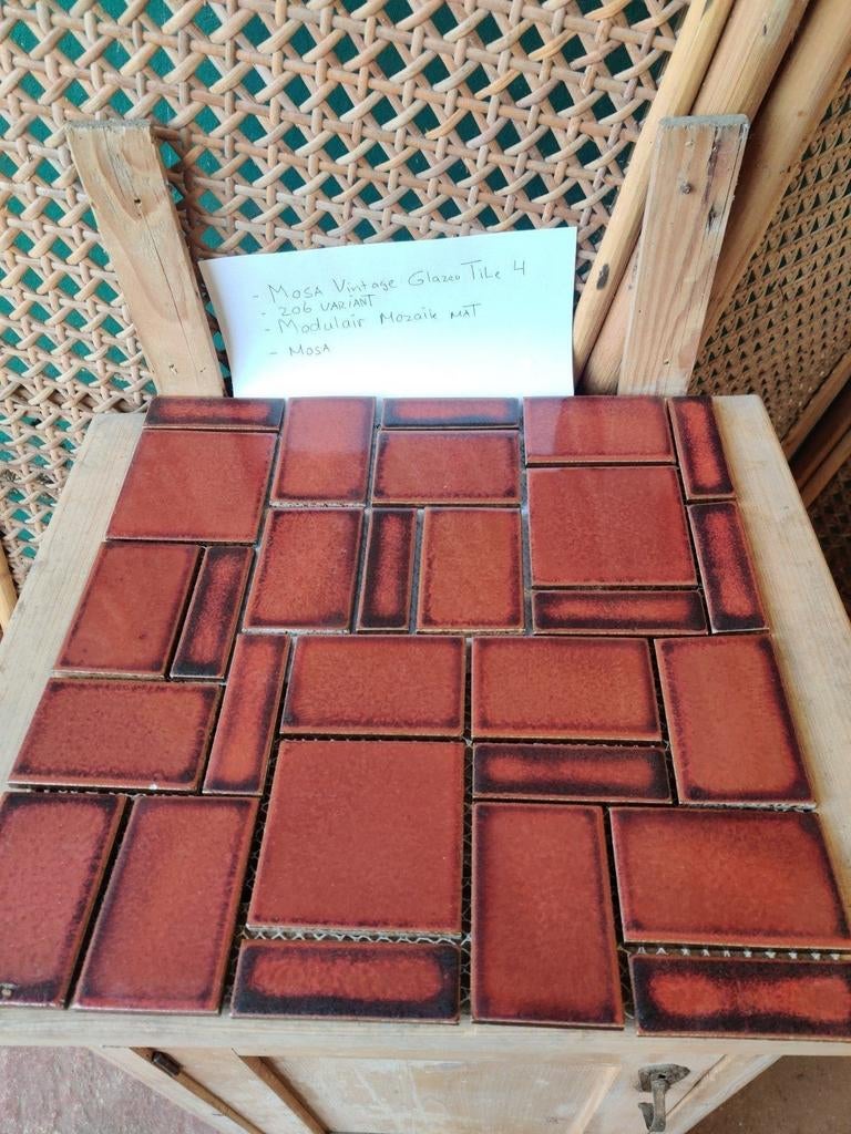 Originele Vintage mozaik, Doe-het-zelf en Bouw, Tegels, Ophalen, Nieuw, Keramiek