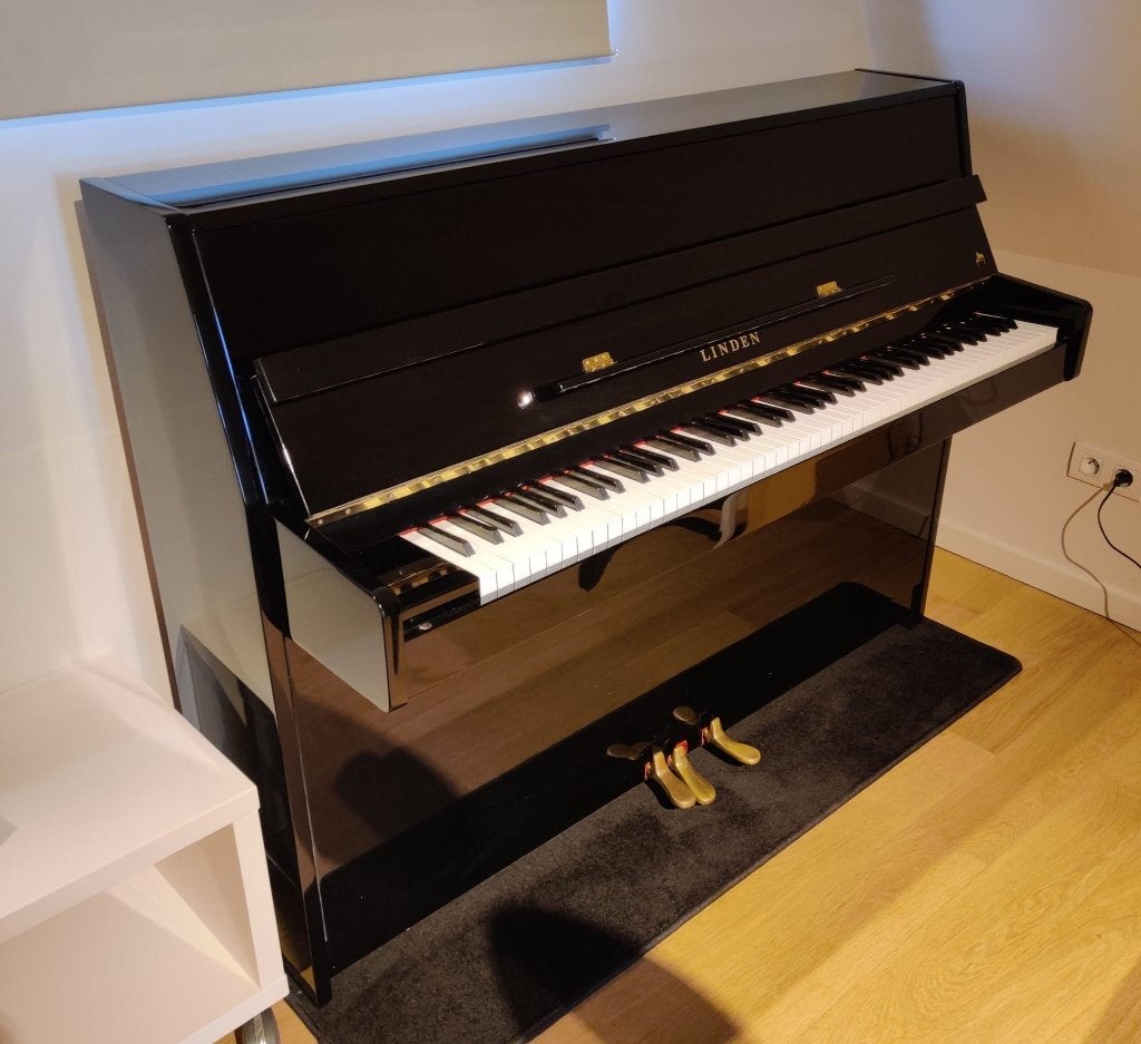 Piano, Muziek en Instrumenten, Ophalen, Gebruikt, Zwart, Piano