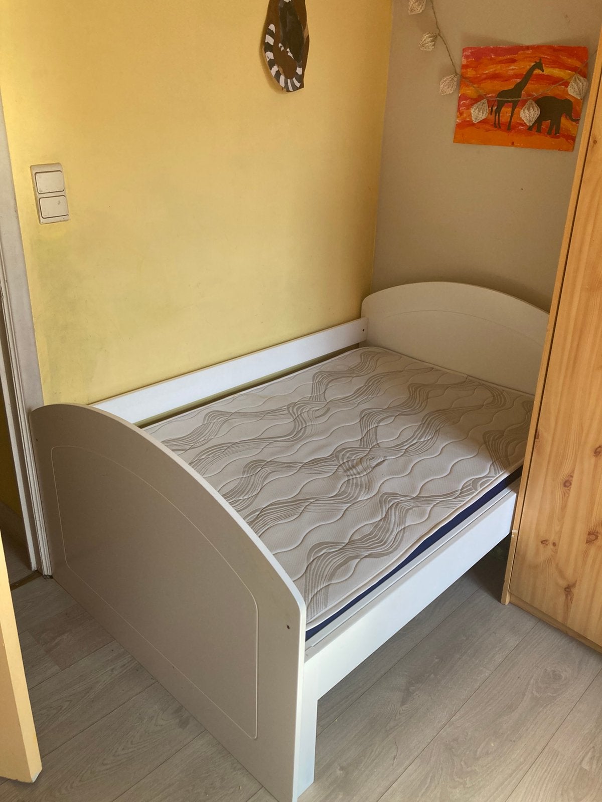 Lit évolutif + matelas Dormissimo 140 x 90 cm, Enlèvement, Comme neuf, Matelas