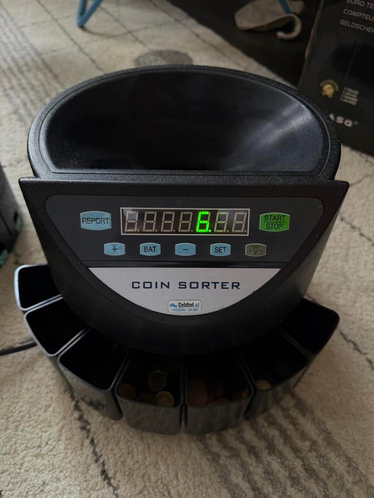 Euro Coin Sorter & Counter – Geldtelmachine, Zakelijke goederen, Kantoor en Winkelinrichting | Kassa's en Betaalsystemen, Ophalen