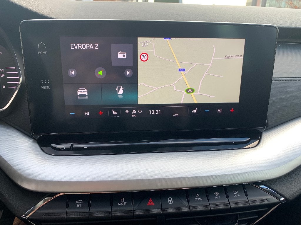 SKODA OCTAVIA 2.0TDI AIRCO/NAVI/KEYLESS/ZETELVERW/LED/, Autos, Skoda, Achat, Entreprise, Noir, Tissu