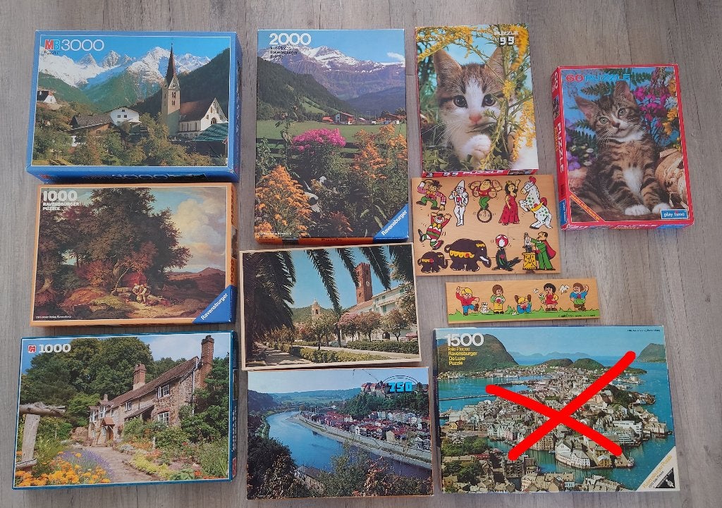 Legpuzzels verschillende motieven - voor de echte puzzelaar, Ophalen, Gebruikt, Legpuzzel