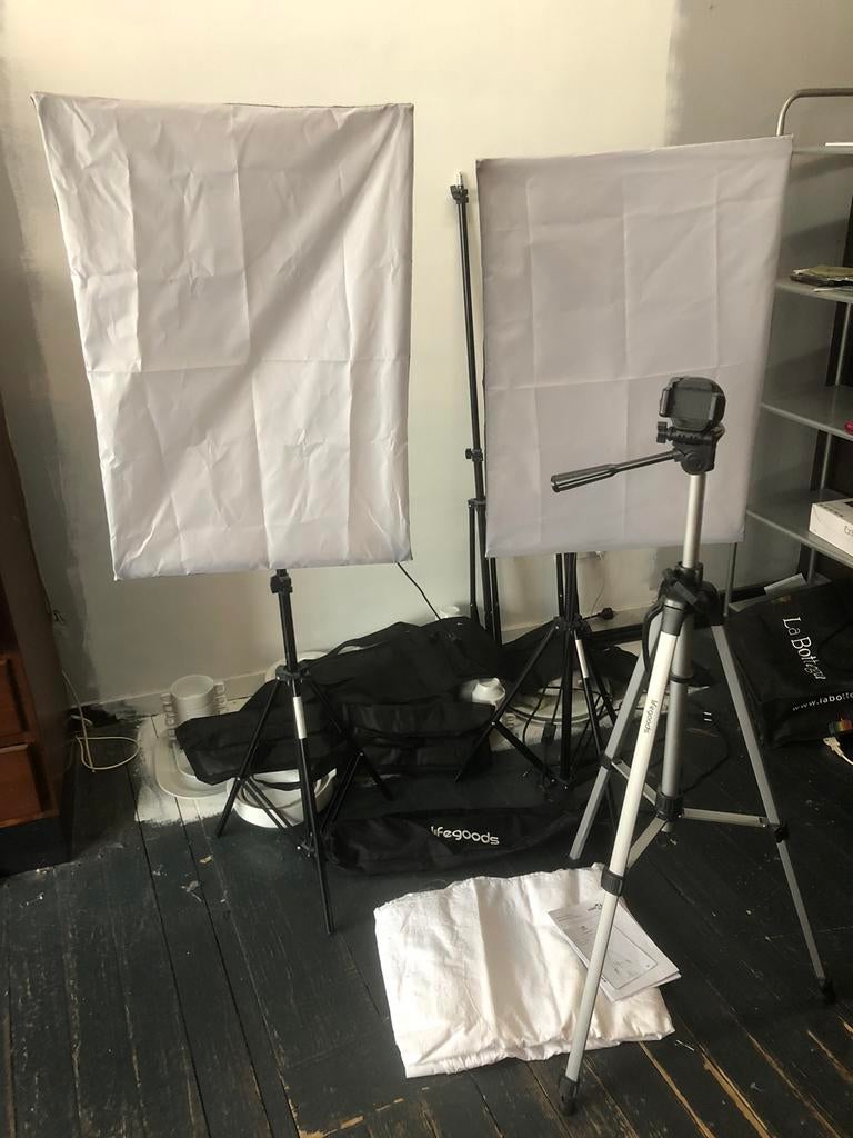 FOTOSTUDIO SET, Ophalen, Zo goed als nieuw, Complete fotostudio