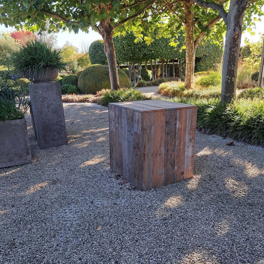 ZUIL hout verweerde teak meubel, Ophalen, Gebruikt