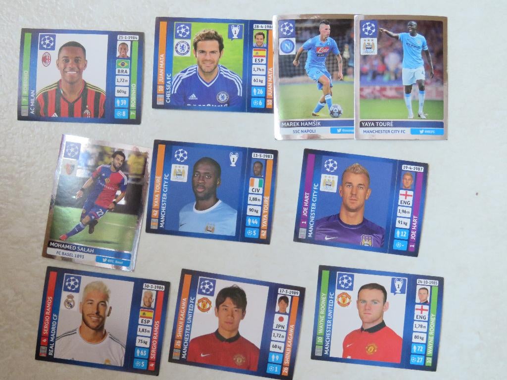 PANINI - AUTOCOLLANT LIGUE DES CHAMPIONS 2013-2014, Enlèvement ou Envoi, Comme neuf, Plusieurs autocollants