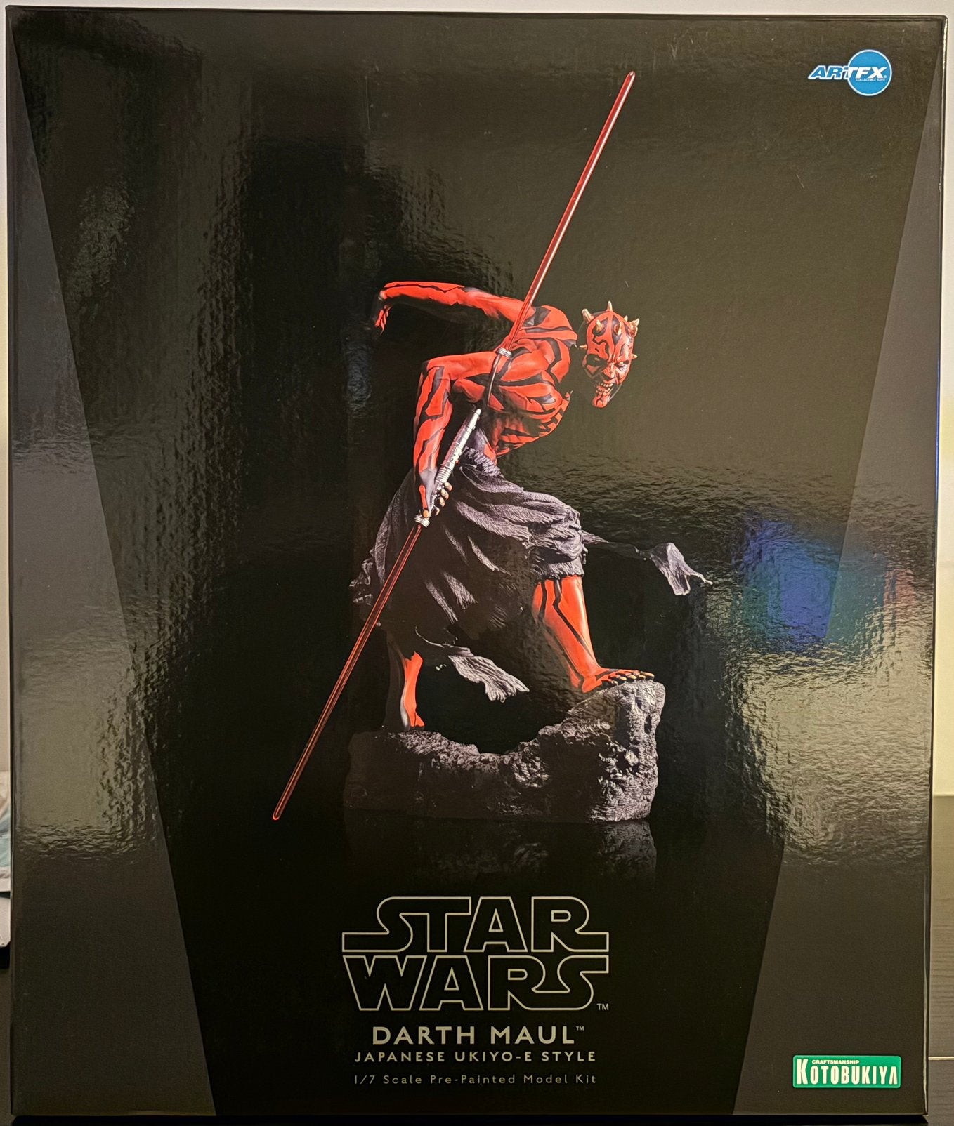 (Factory Sealed) Kotobukiya Darth Maul Ukiyo-e Style, Ophalen of Verzenden, Nieuw, Beeldje of Buste