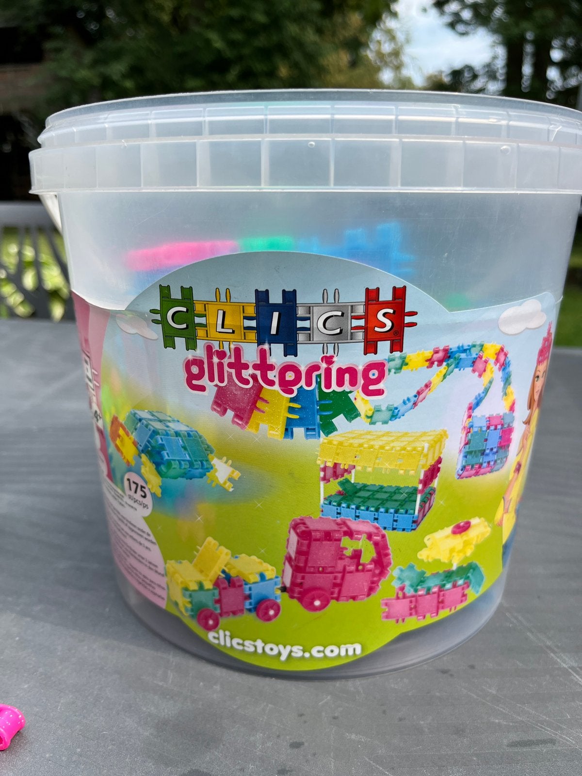 Clics bucket, Kinderen en Baby's, Speelgoed | Bouwstenen, Ophalen, Zo goed als nieuw