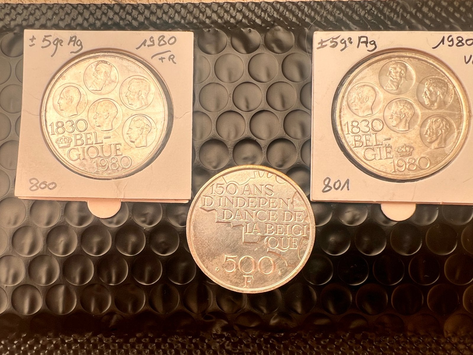 Belgique 500 francs 1980 FR argent, Enlèvement ou Envoi, Argent, Série, Argent